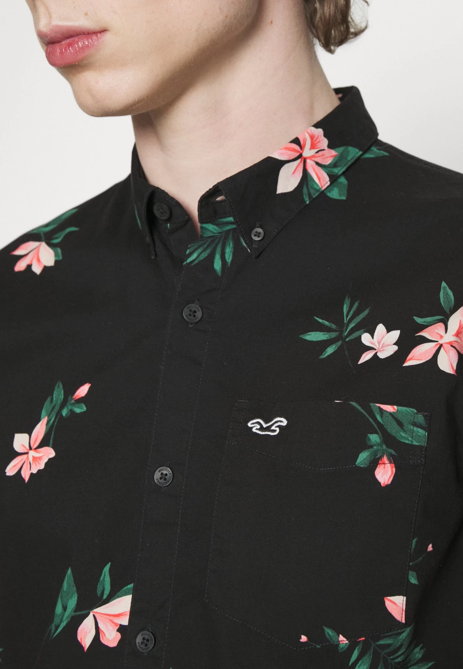 Hollister Co. Florals Chain- Shirt - Black - Image 5