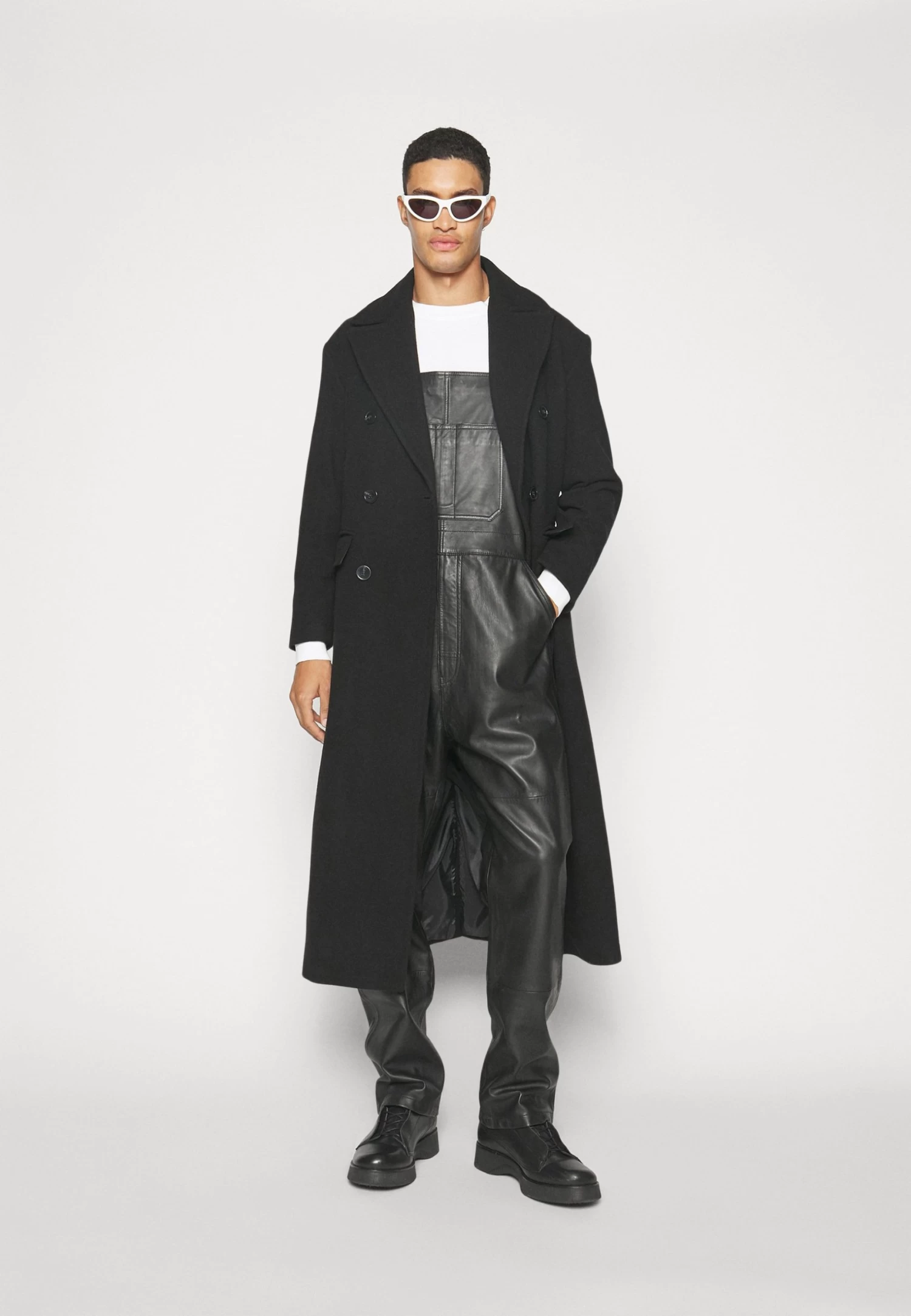 Long Coat - Classic Coat - Black - Image 5
