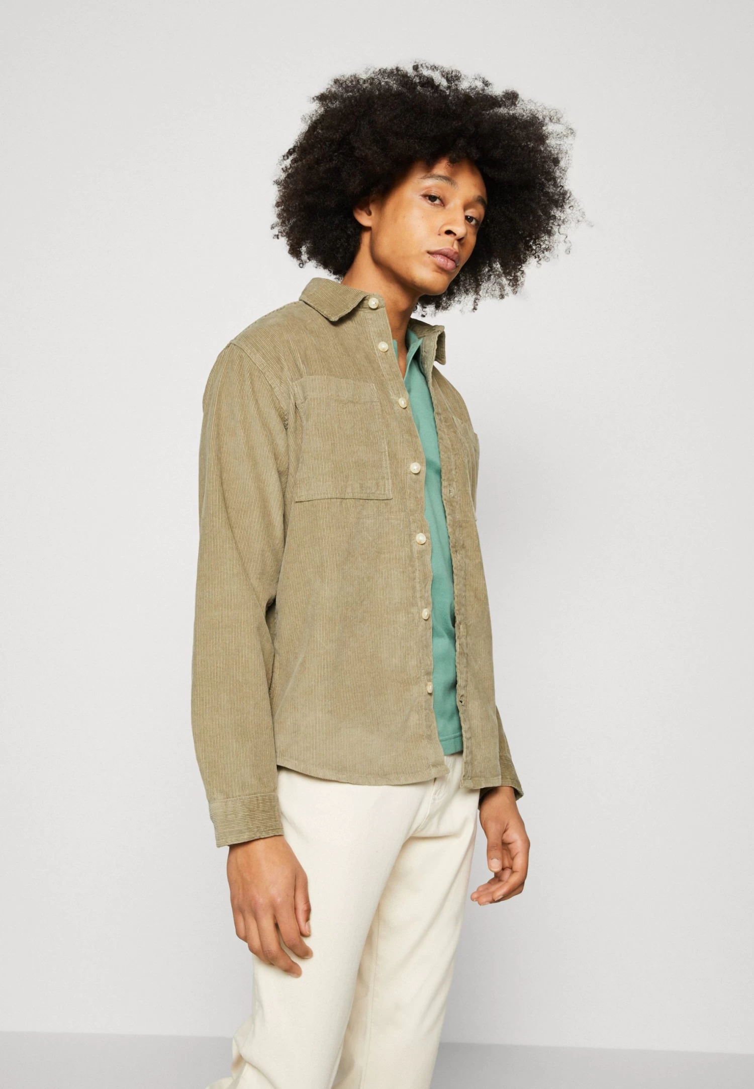 Selected Homme Slhloosefinn Overshirt - Shirt - Vetiver - Image 4
