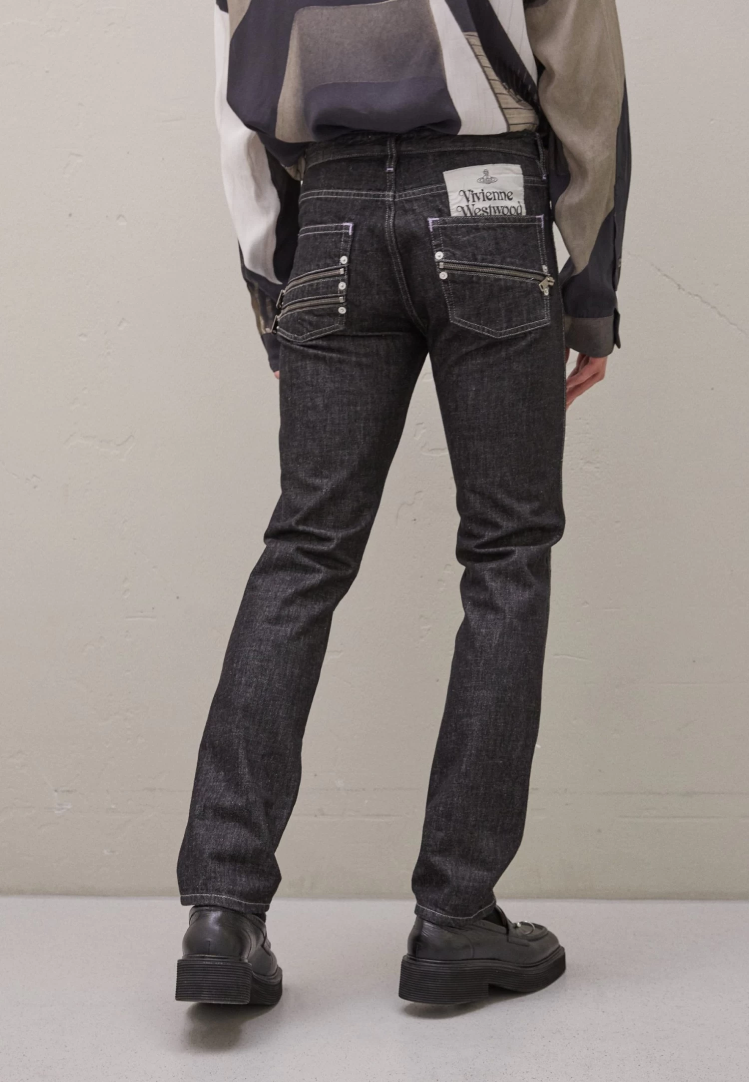 Vivienne Westwood Cut Out Peppe - Slim Fit Jeans - Black