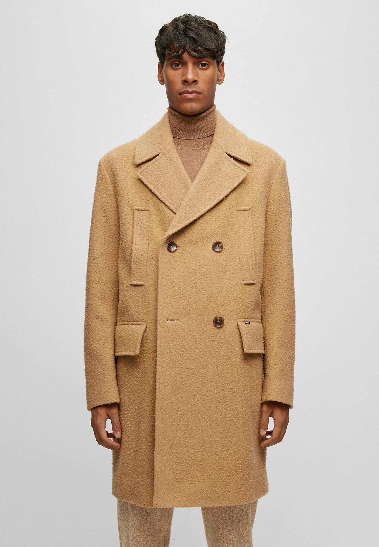 Boss H-Cam-Db-234 - Classic Coat - Beige