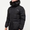 Orford Puffer Parka Jacket - Winter Coat - Black