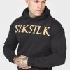 SikSilk Applique Hoodie - Hoodie - Black