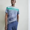 Missoni Short Sleeve - Print T-Shirt - Multi Blue/Green Space Dyed