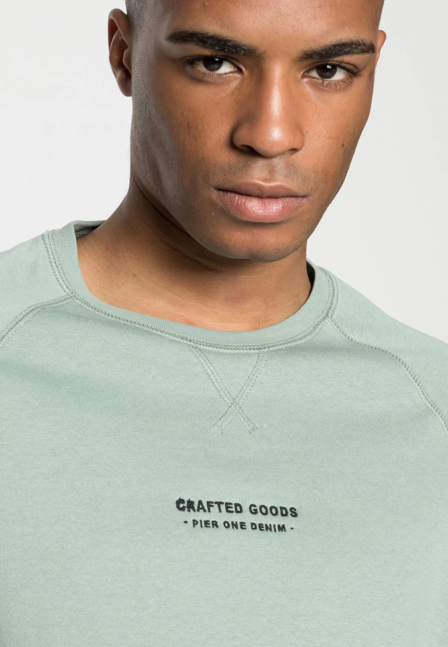 Pier One Crafted Goods Crew - Sweatshirt - Green - Image 5