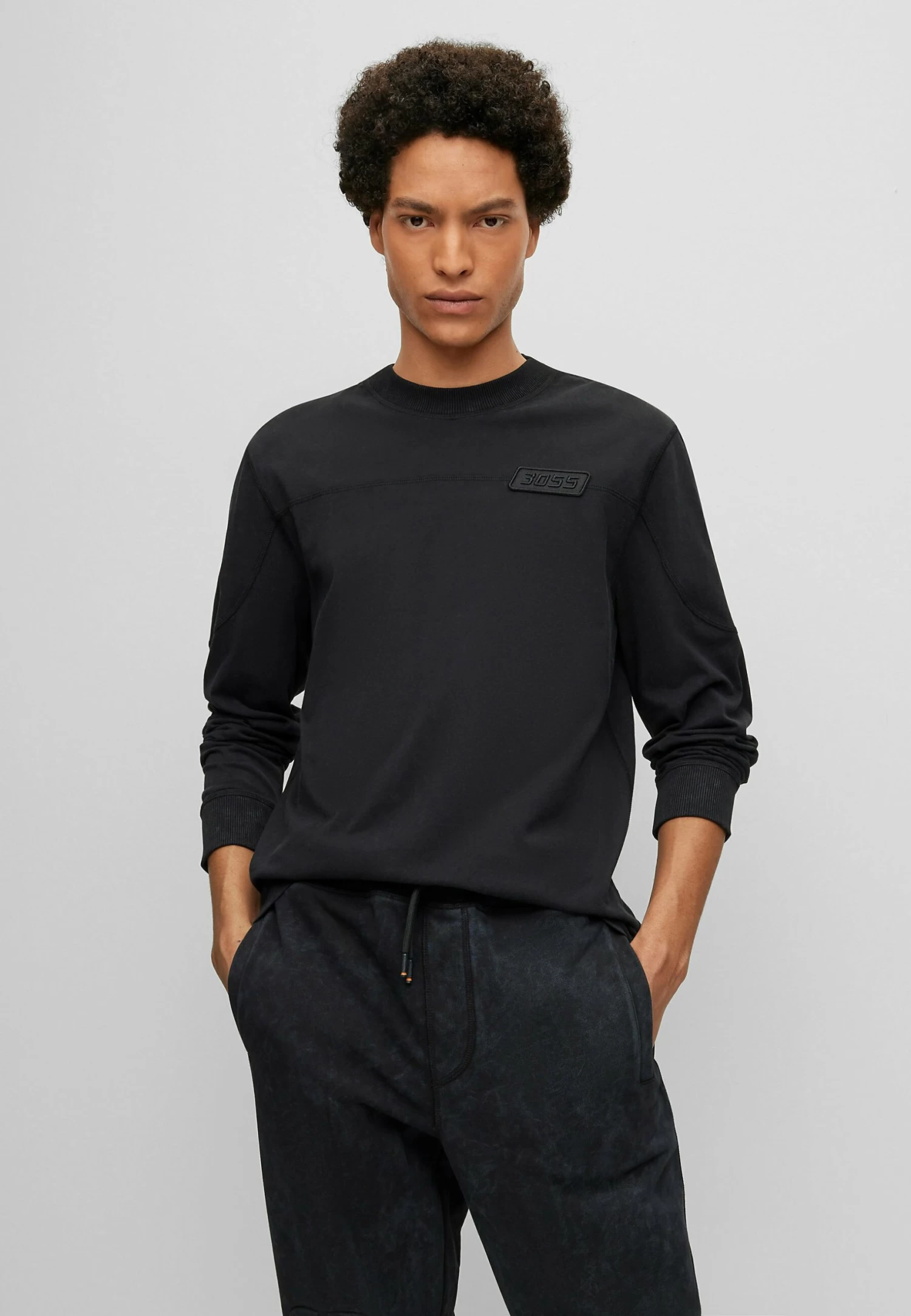 Boss Teeozonelong - Long Sleeved Top - Black One