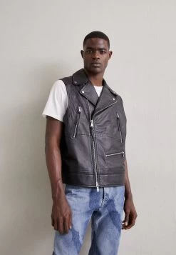 J.Lindeberg Barrett Biker - Waistcoat - Black