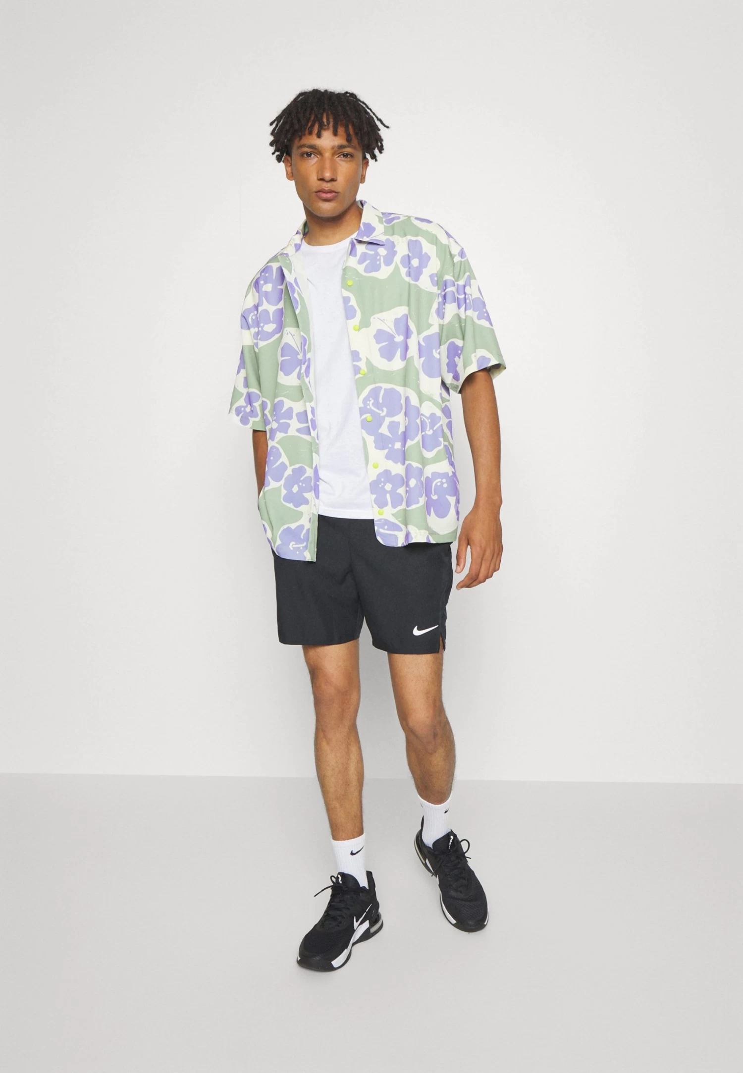 Nike Performance Osaka Button Up - Shirt - Oil Green/Black - Image 6