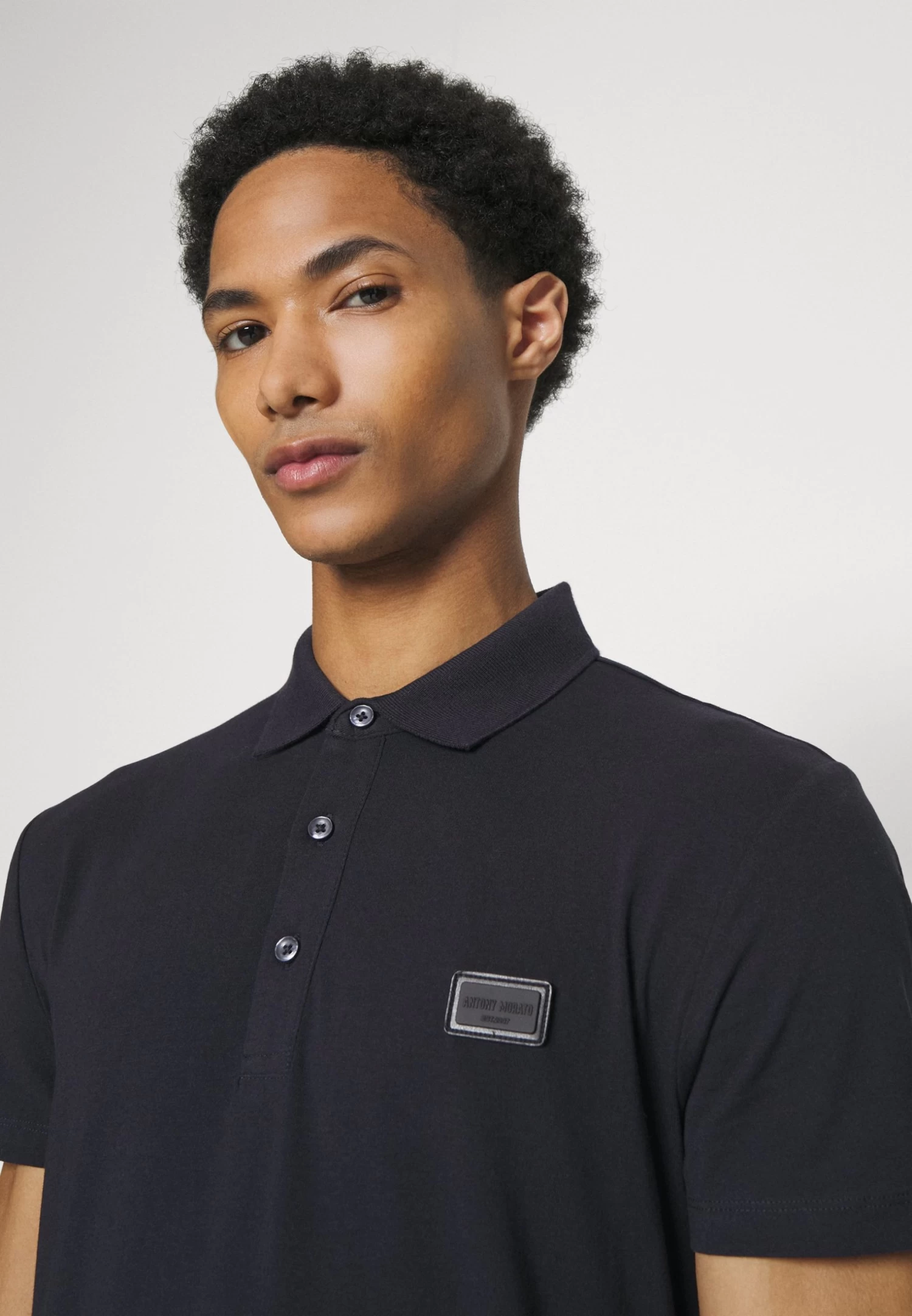 Antony Morato Super Slim Fit- Polo Shirt - Ink Blu - Image 4