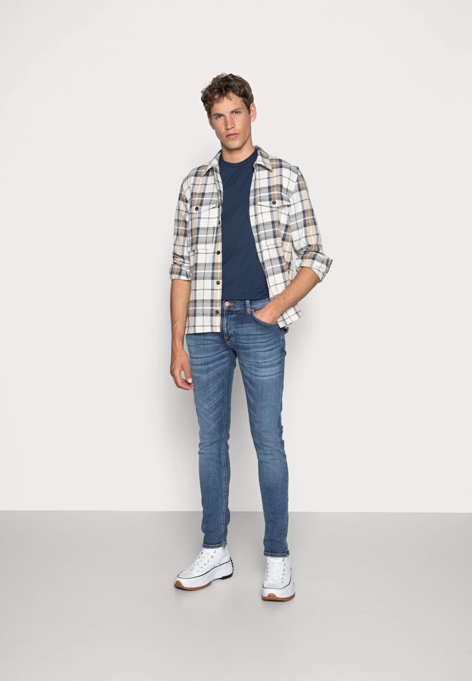 Nudie Jeans Tight Terry - Jeans Skinny Fit - Steel Navy - Image 2