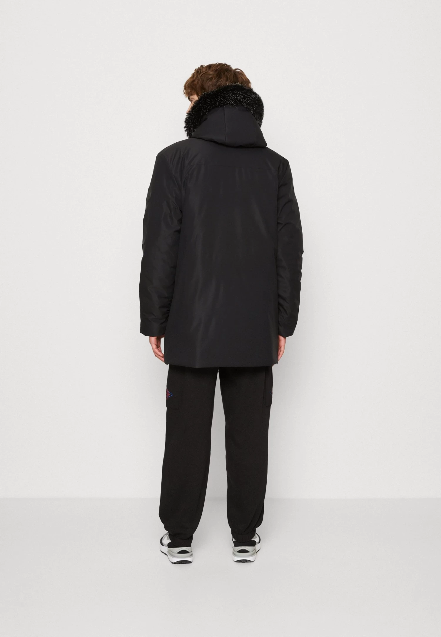 Exploration Pocket Long Jacket - Winter Coat - Black - Image 3