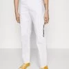 Karl Lagerfeld Jeans Straight Logo- Straight Leg Jeans - White