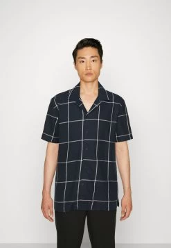 Lindbergh Resort Collar - Shirt - Navy