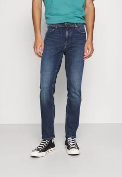 Marc O'Polo DENIM 5-Pocket Regular Waist - Slim Fit Jeans - Multi/Dark Blue Crosshatch