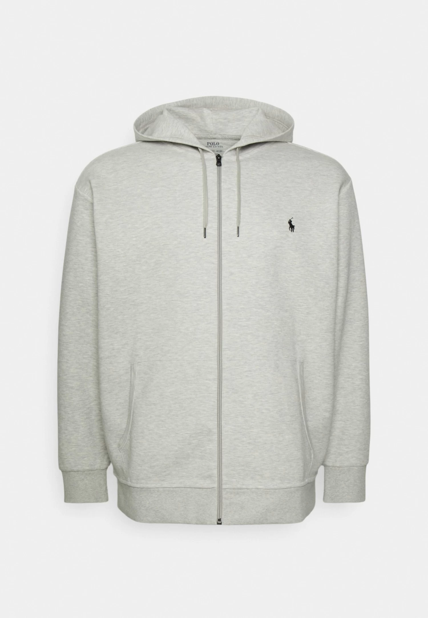 Double-Knit Full-Zip Hoodie - Zip-Up Sweatshirt - Grey - Image 5