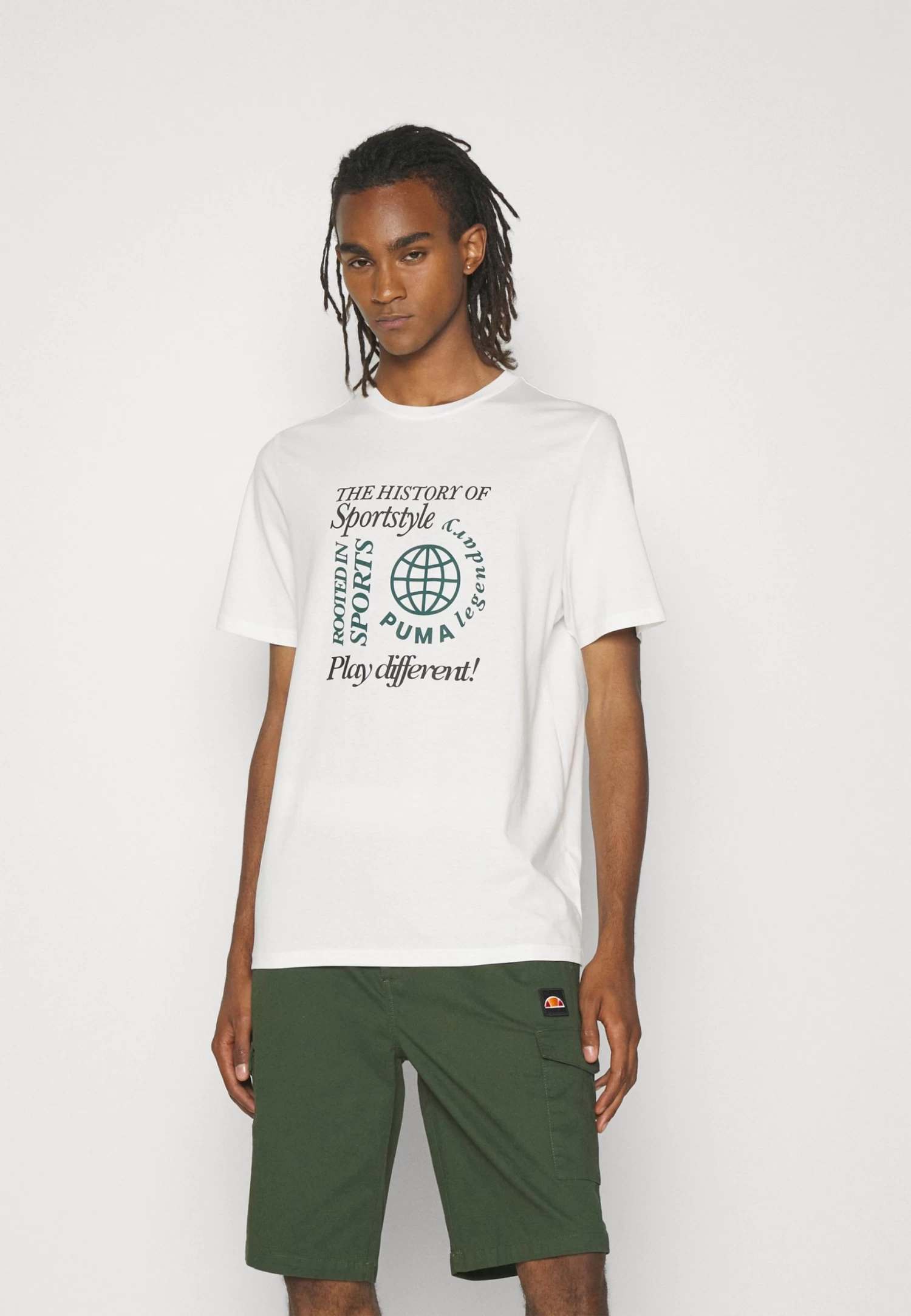 Puma Graphics Legacy Archive Tee - Print T-Shirt - Warm White - Image 3