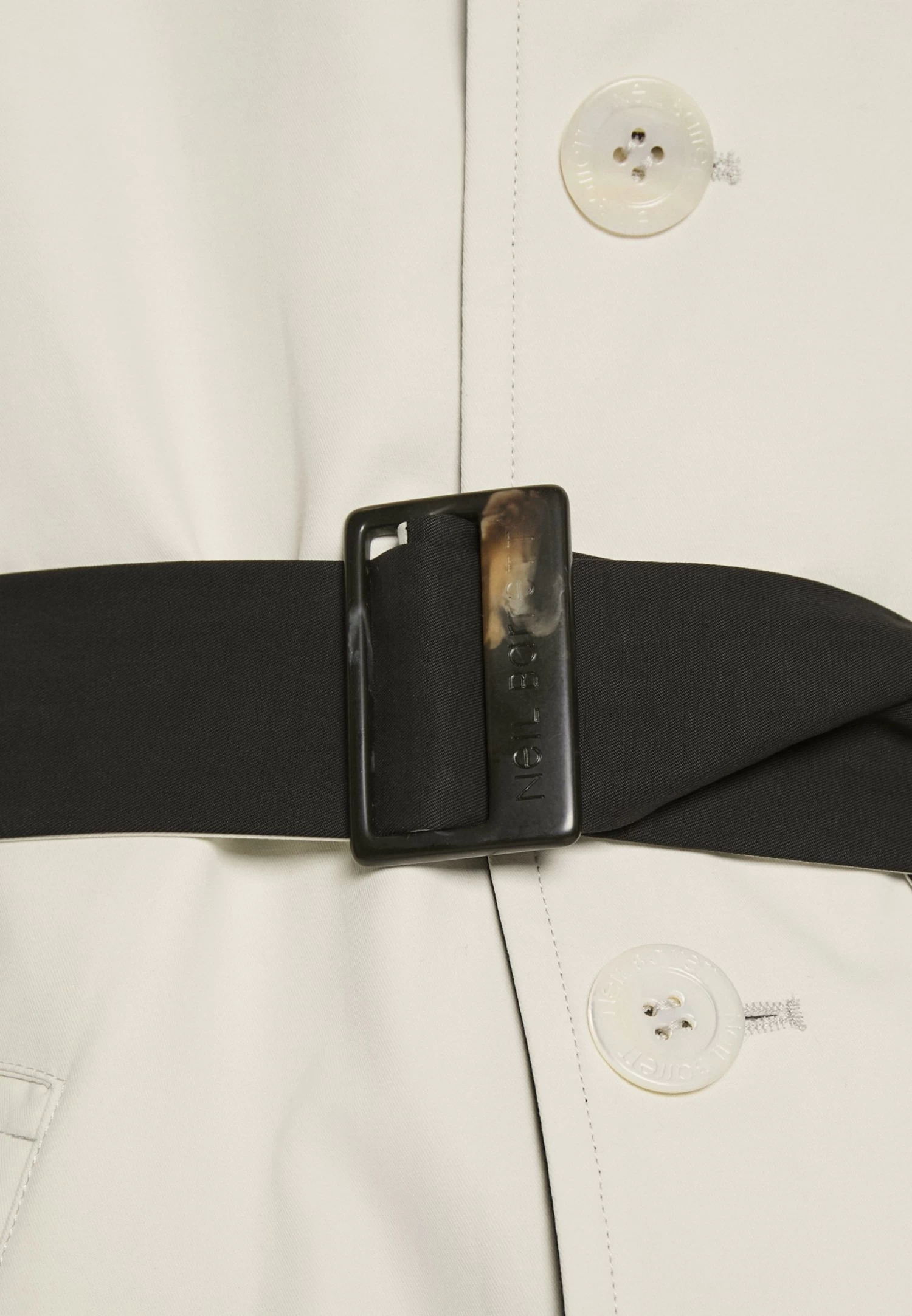 Neil Barrett Reversible - Trenchcoat - Black/Ivory - Image 9