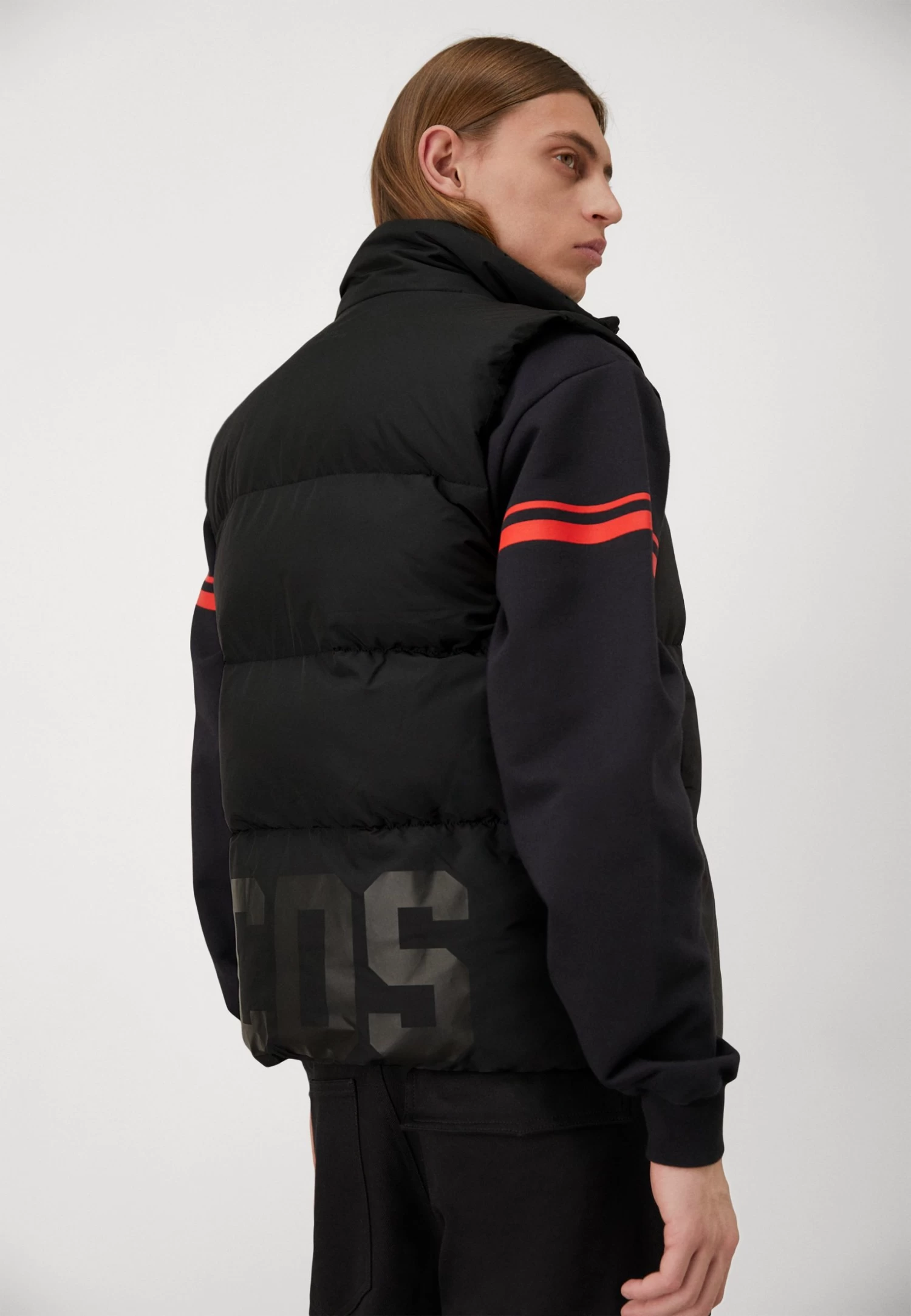 GCDS Low Band Puffy Vest - Waistcoat - Black