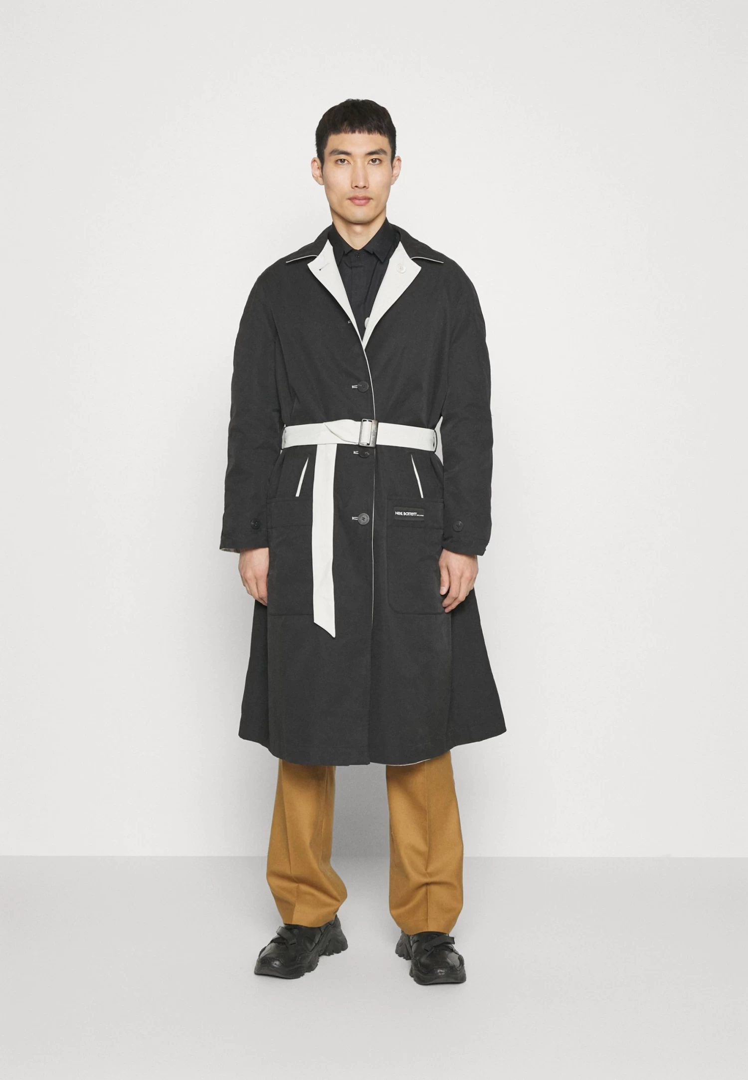 Neil Barrett Reversible - Trenchcoat - Black/Ivory - Image 5