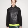 THEORY Varsity - Leather Jacket - Black