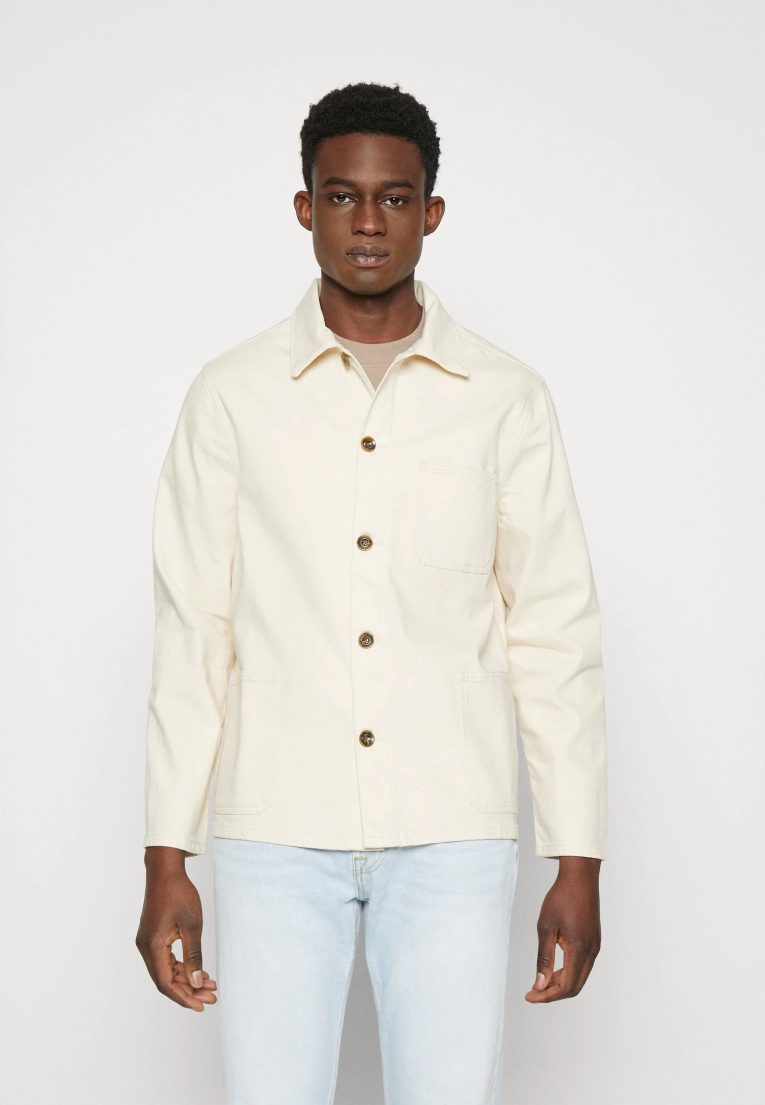 7 For All Mankind Utility - Denim Jacket - Ecru