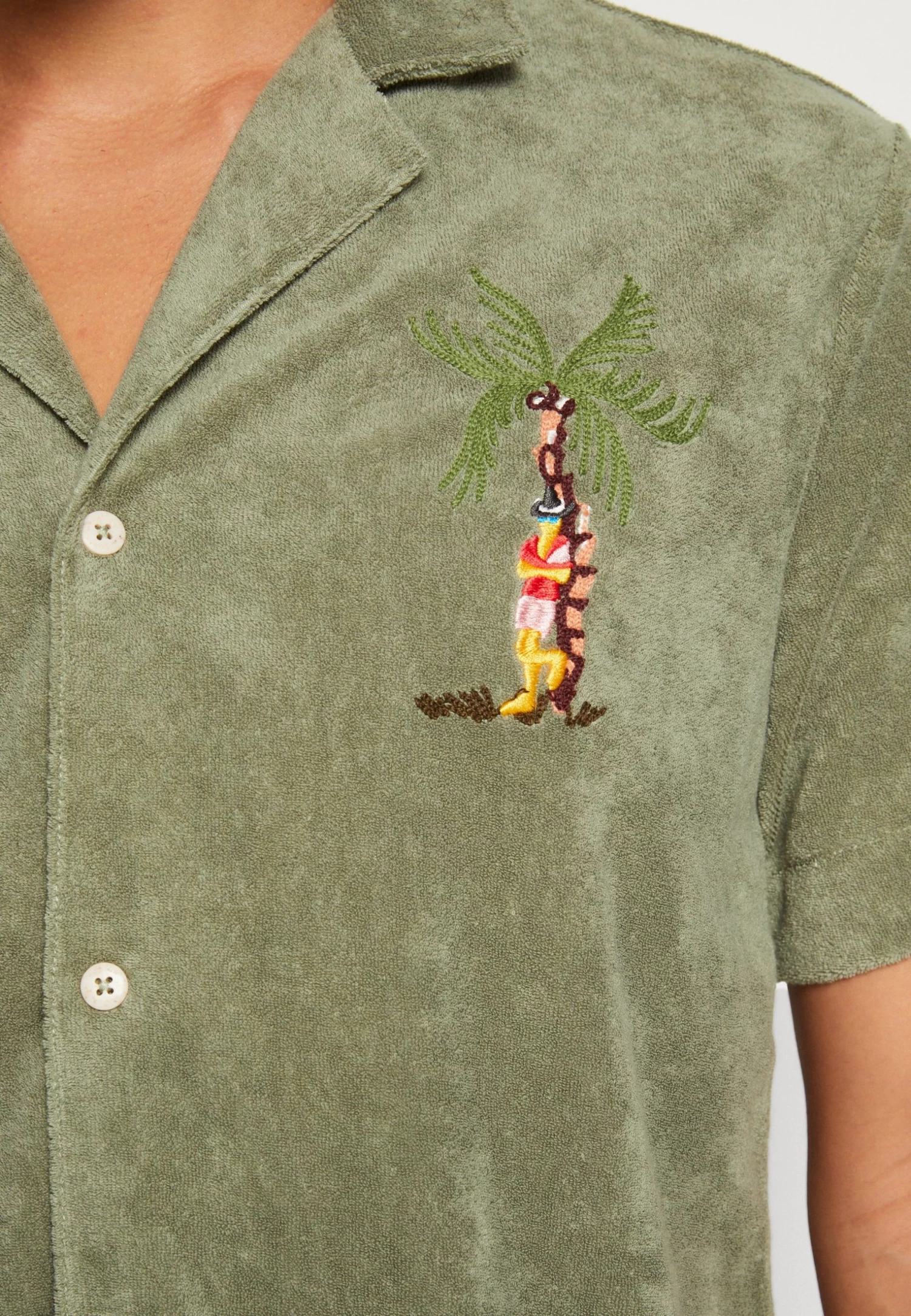 Scotch & Soda Toweling Shirt - Shirt - Army - Image 6