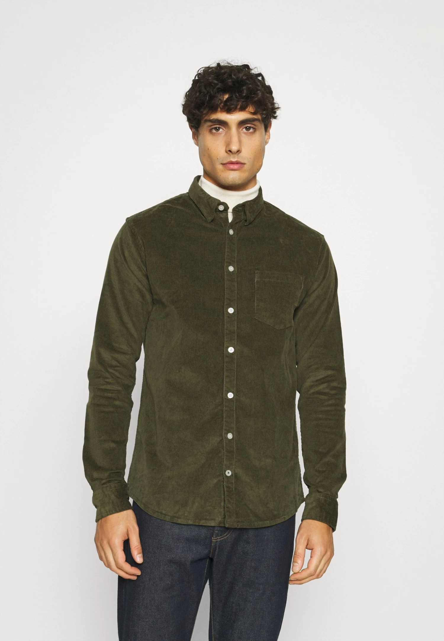 Kronstadt Johan Corduroy Shirt - Shirt - Olive Green