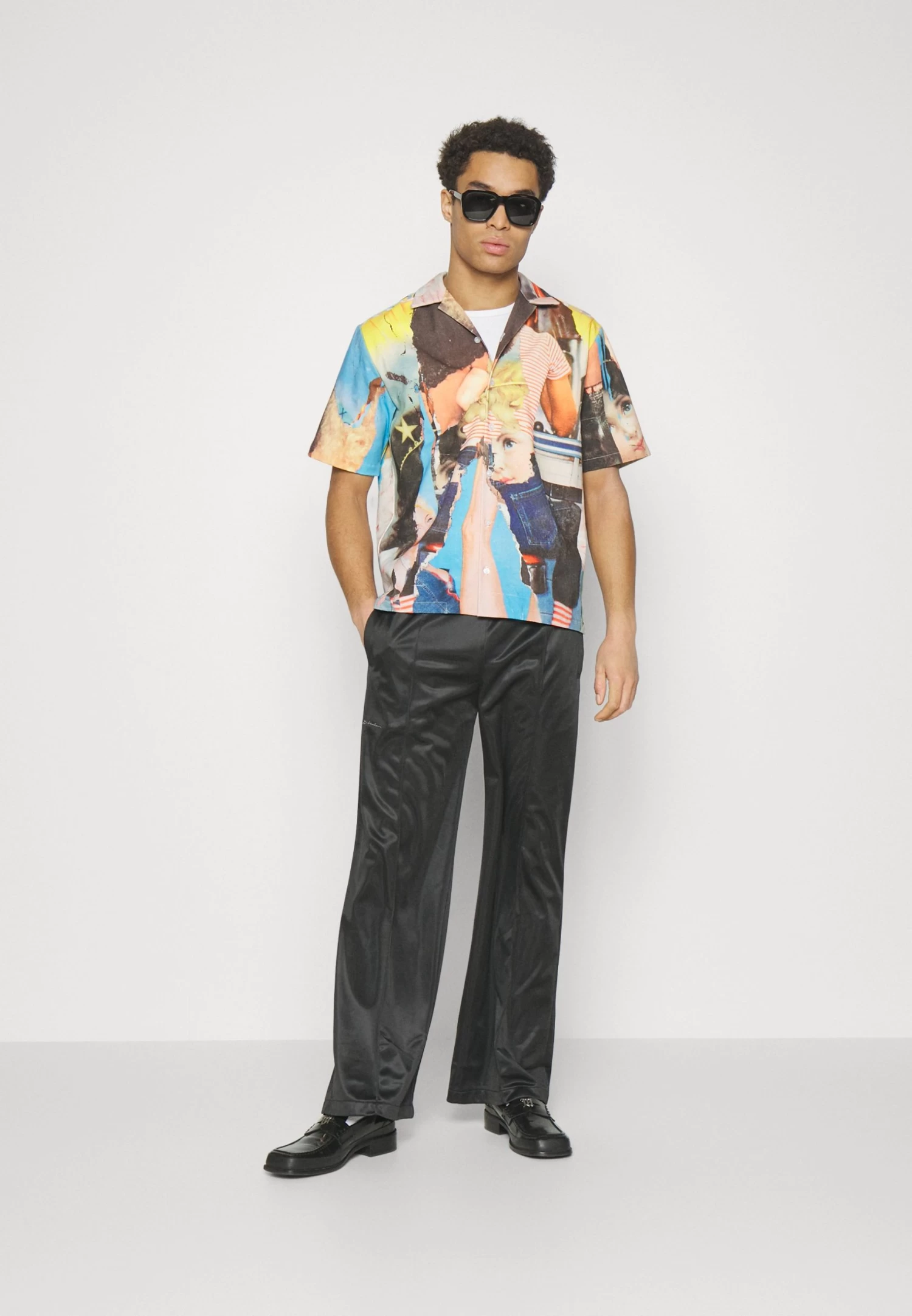 FIORUCCI Poster Print Bowling Shirt - Shirt - Blue - Image 2