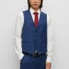 Boss H-Jasper-Vs-Mm-C-224 - Suit Waistcoat - Open Blue Three