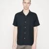 Box Fit Short Sleeved - Shirt - Dark Blue