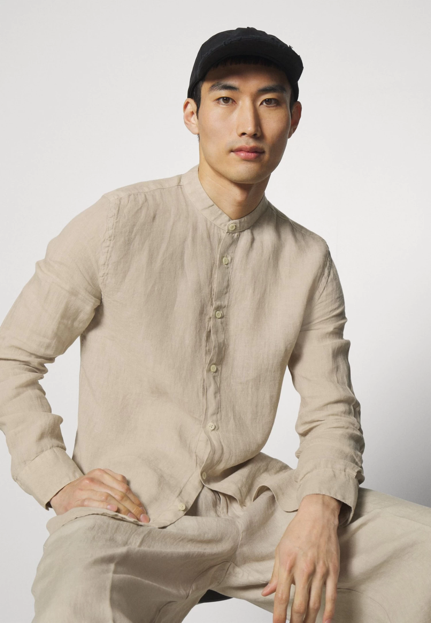 120% Lino Camicia - Shirt - Nut - Image 4