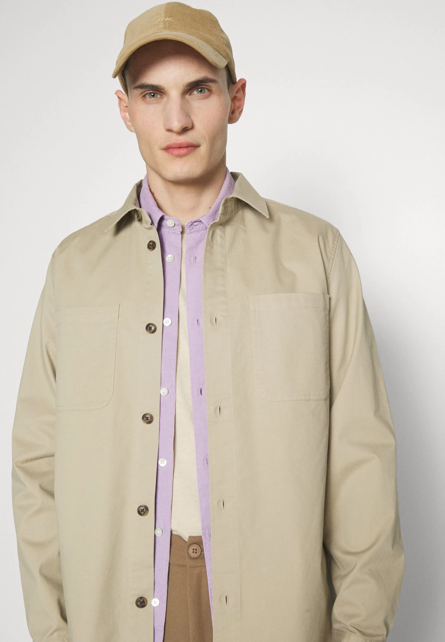Les Deux Jared Overshirt - Summer Jacket - Dark Sand - Image 4