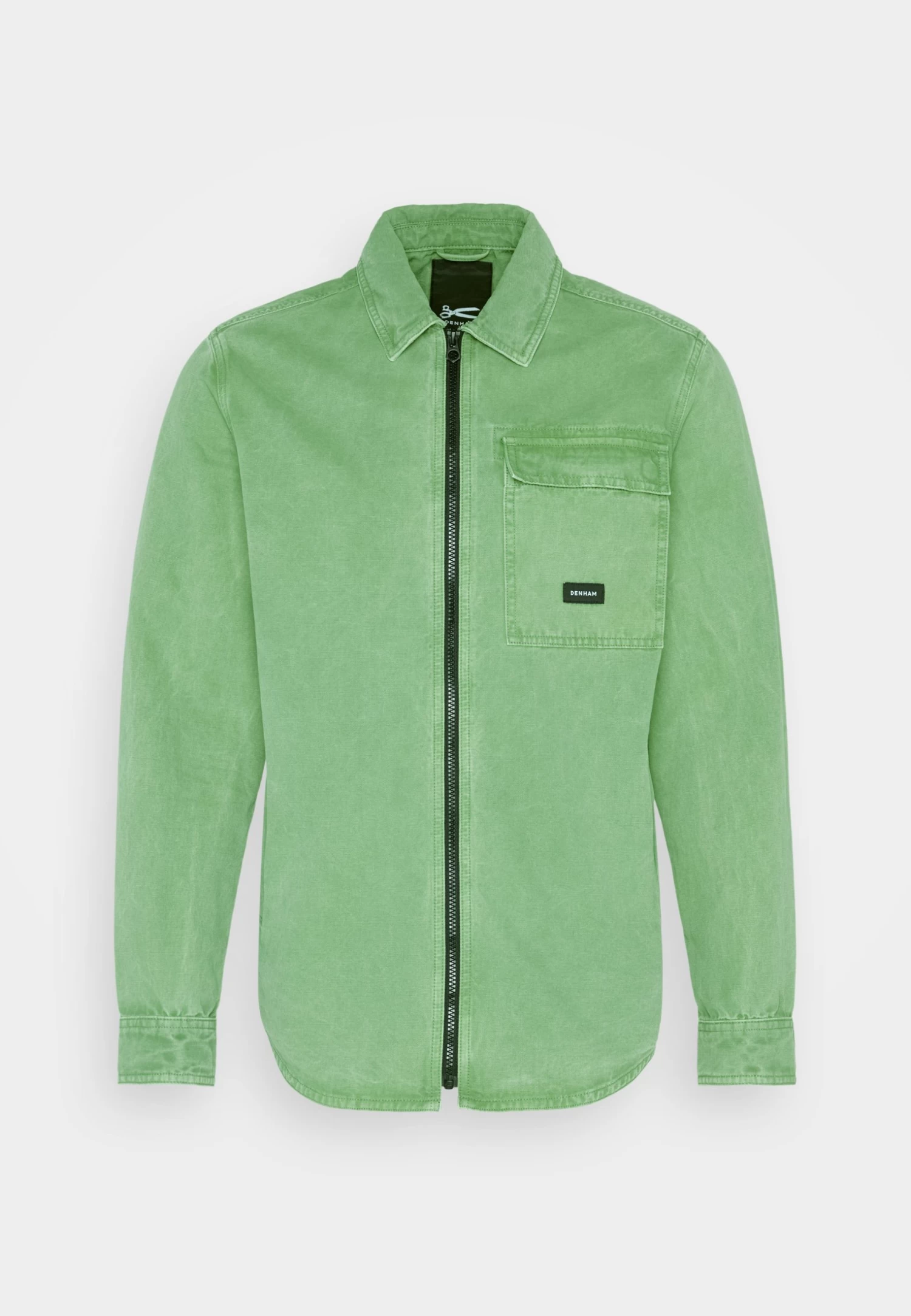 Denham Burton Zip Jacket - Summer Jacket - English Ivy Green - Image 5