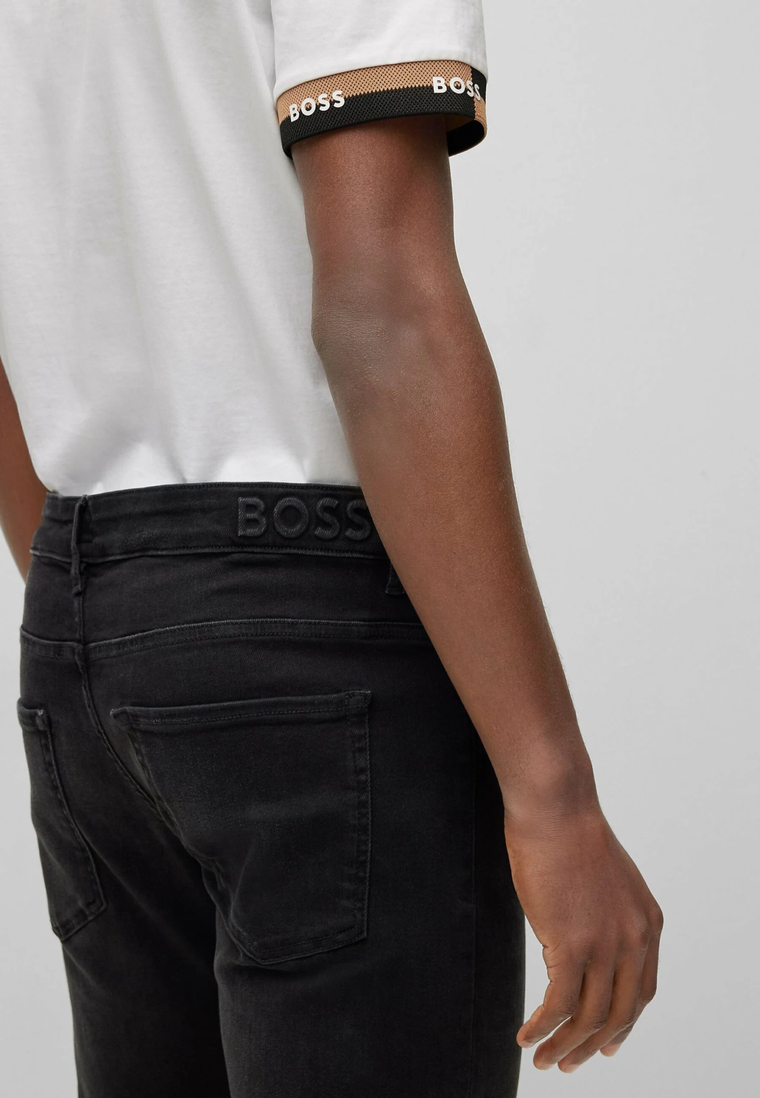 Boss Delaware - Straight Leg Jeans - Charcoal Five - Image 4