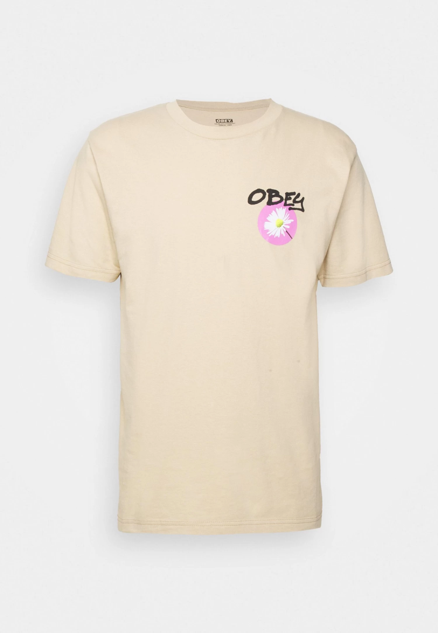Obey Clothing One Two - Print T-Shirt - Sand - Image 6