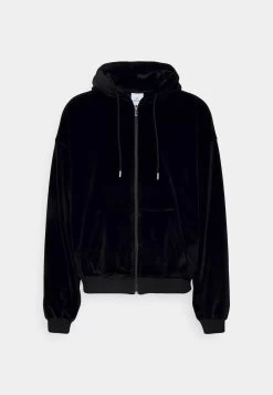 Holzweiler Hanger Rhinestone Zip Hoodie - Zip-Up Sweatshirt - Black