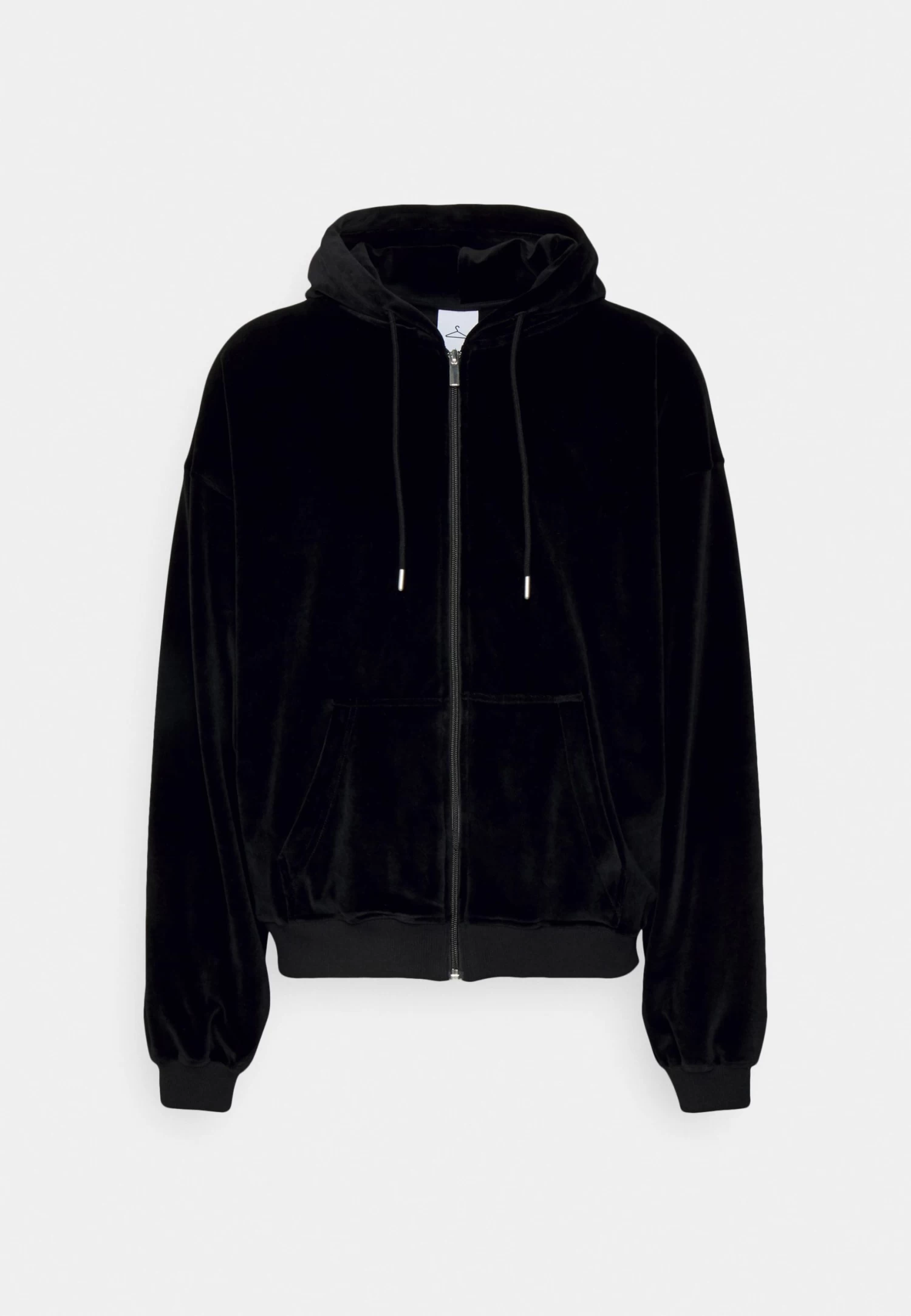 Holzweiler Hanger Rhinestone Zip Hoodie - Zip-Up Sweatshirt - Black