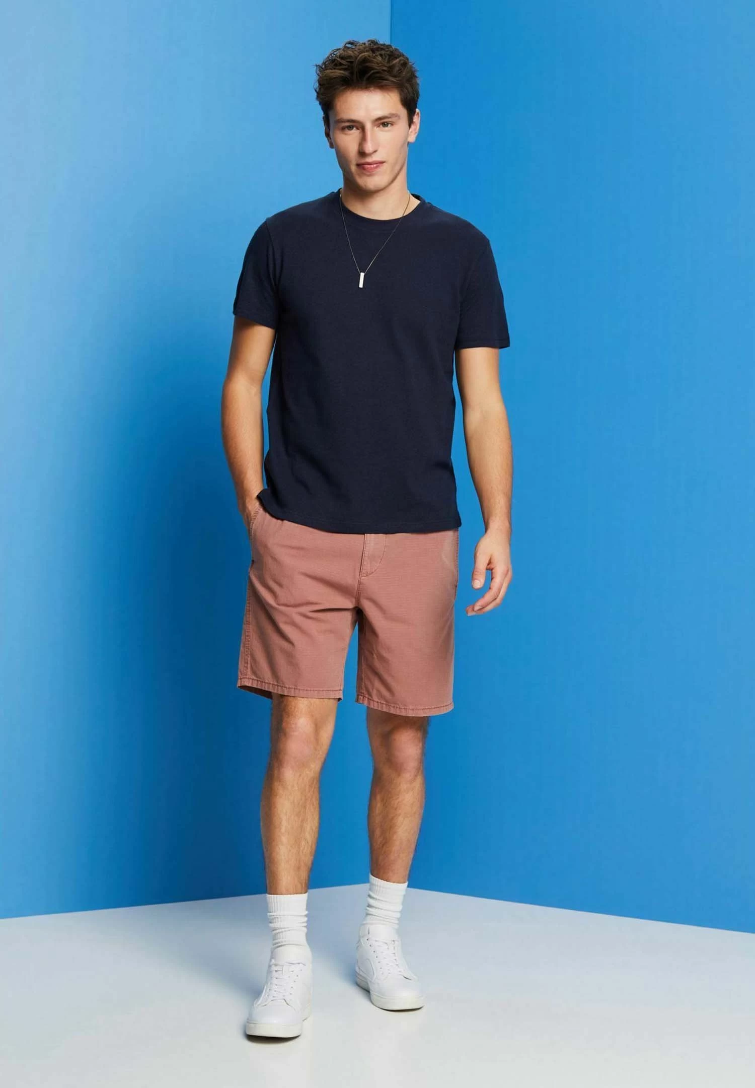 ESPRIT Basic T-Shirt - Navy - Image 6