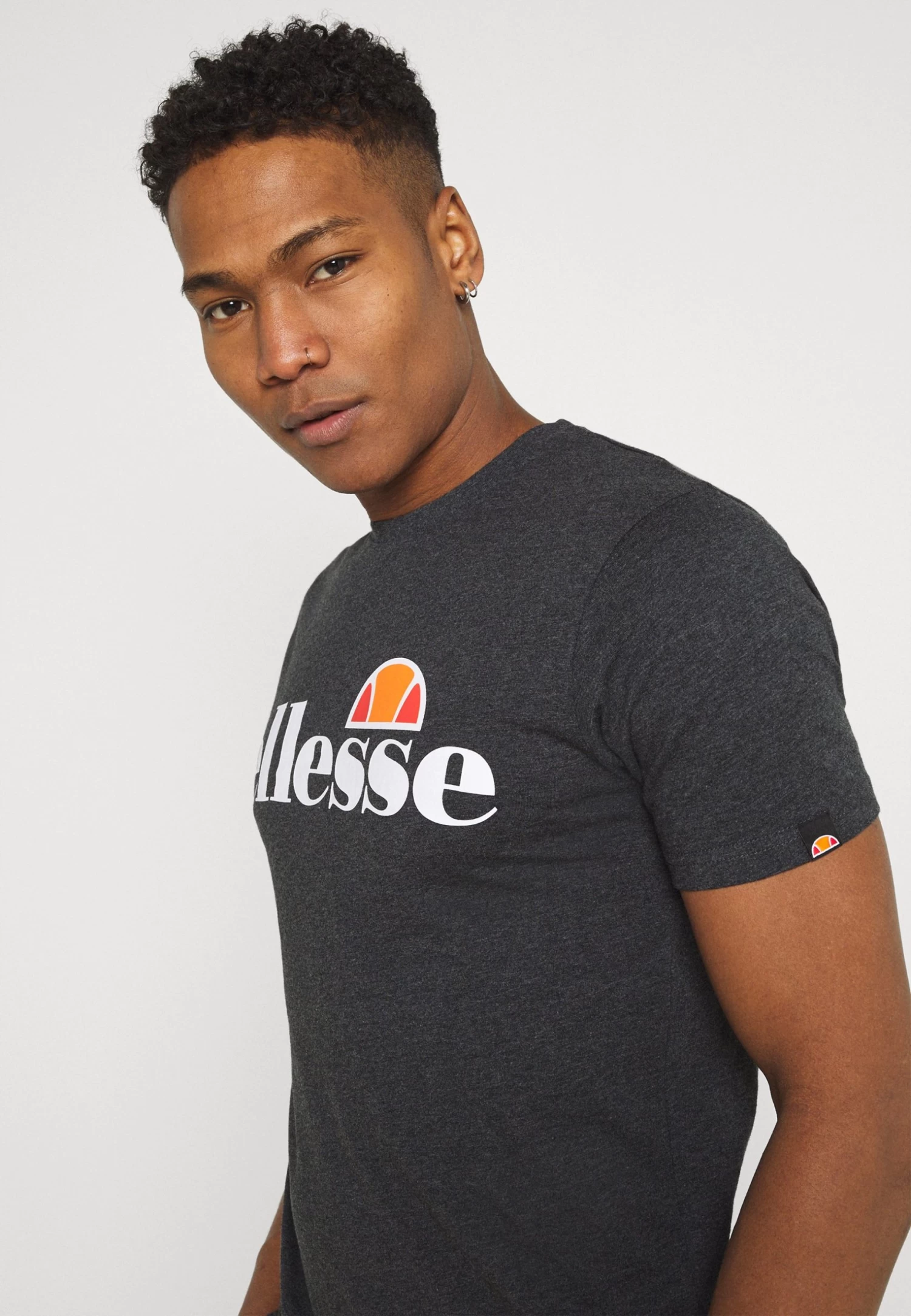 Ellesse Sl Prado Tee - Print T-Shirt - Dark Grey Marl - Image 4