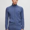 Boss Mix Match- Zip-Up Sweatshirt - Open Blue Fifteen