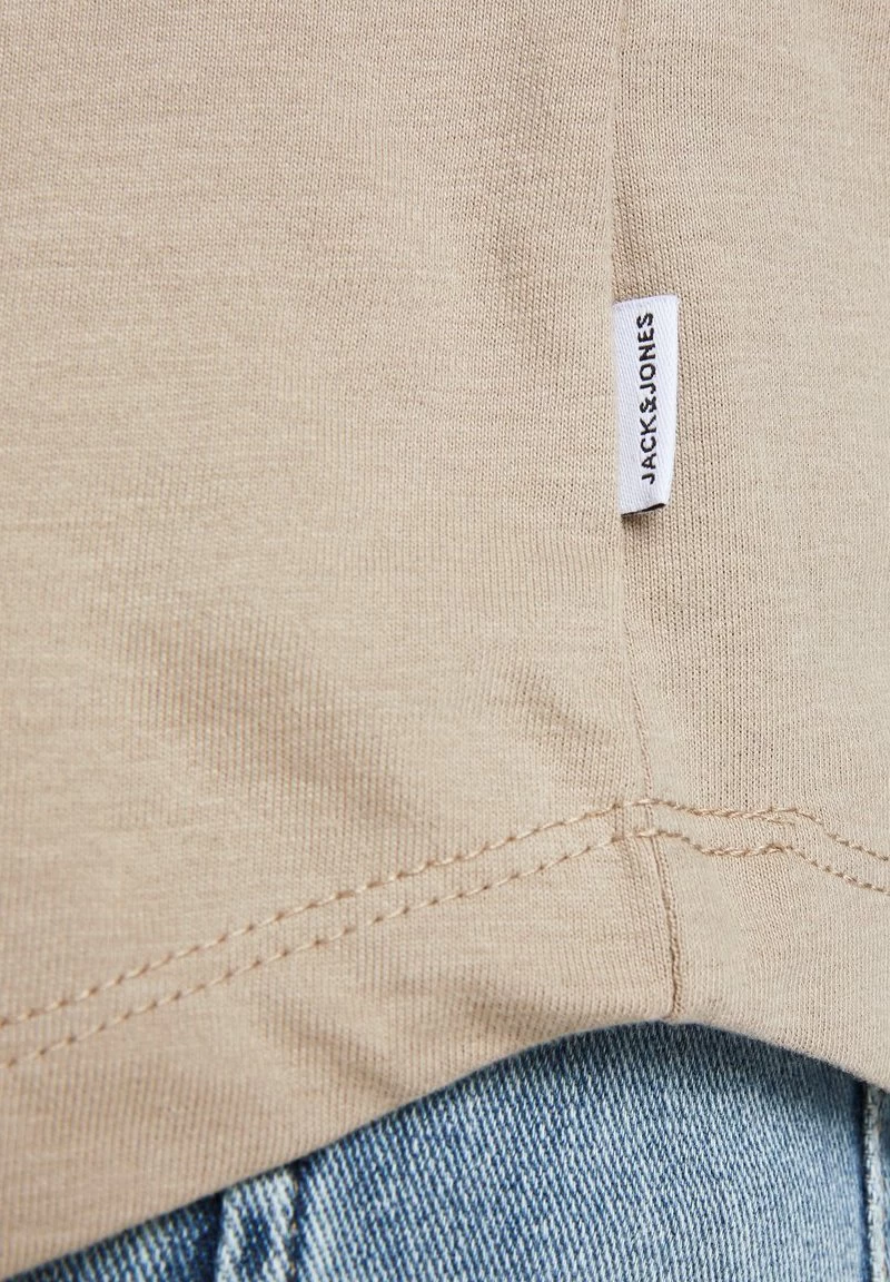 Jack & Jones Jjecurved Tee O Neck - Basic T-Shirt - Beige - Image 5