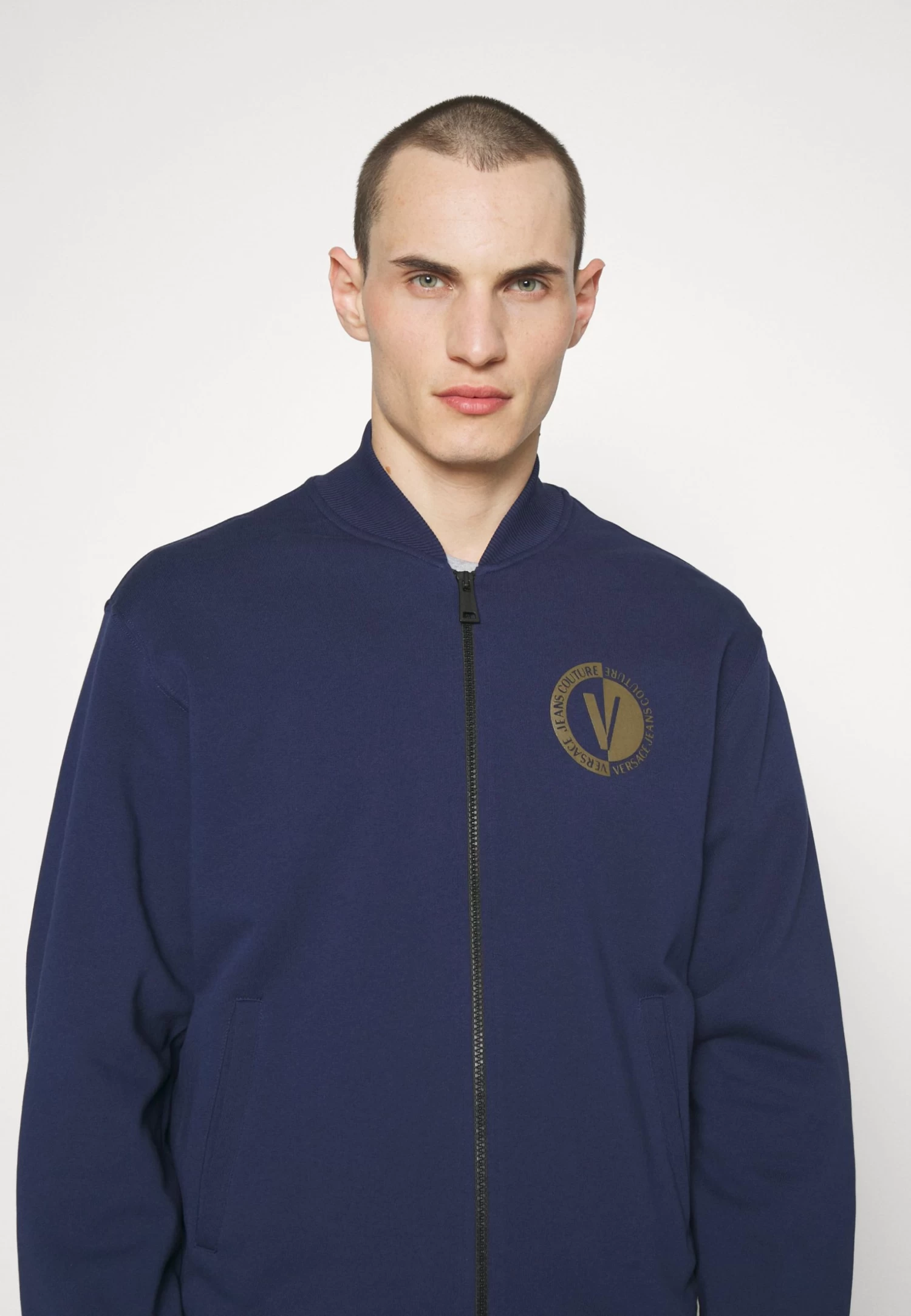 New Emblem - Zip-Up Sweatshirt - Navy - Image 4