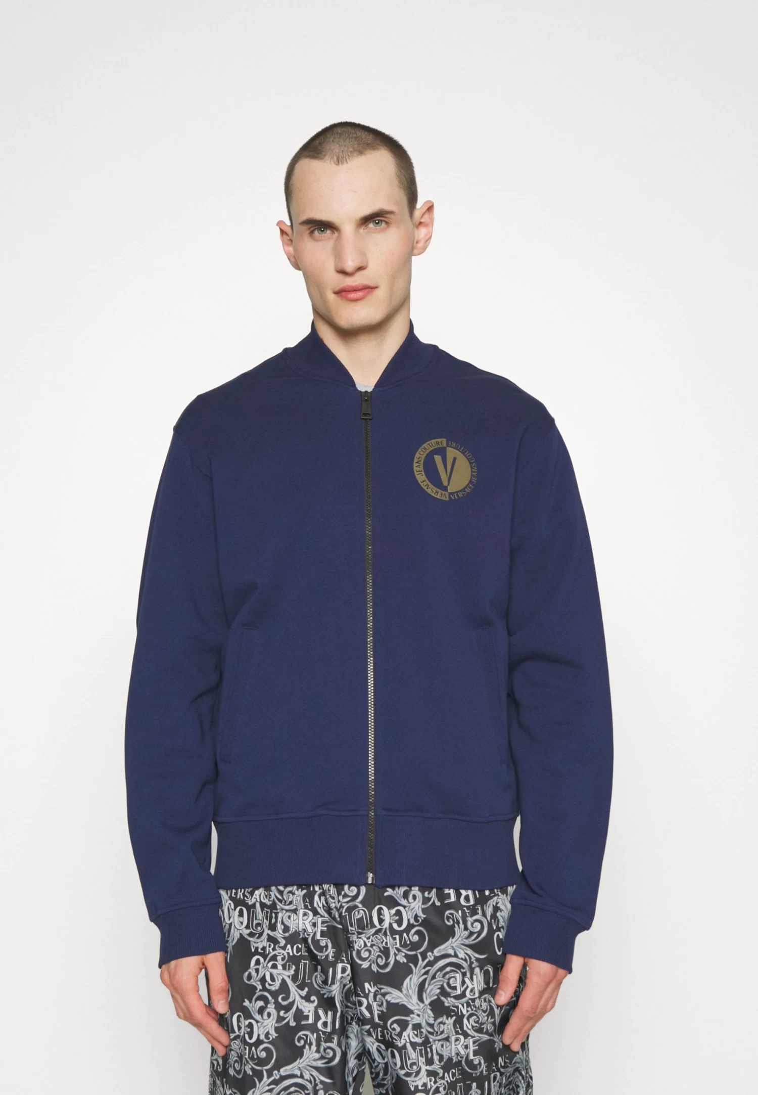 New Emblem - Zip-Up Sweatshirt - Navy