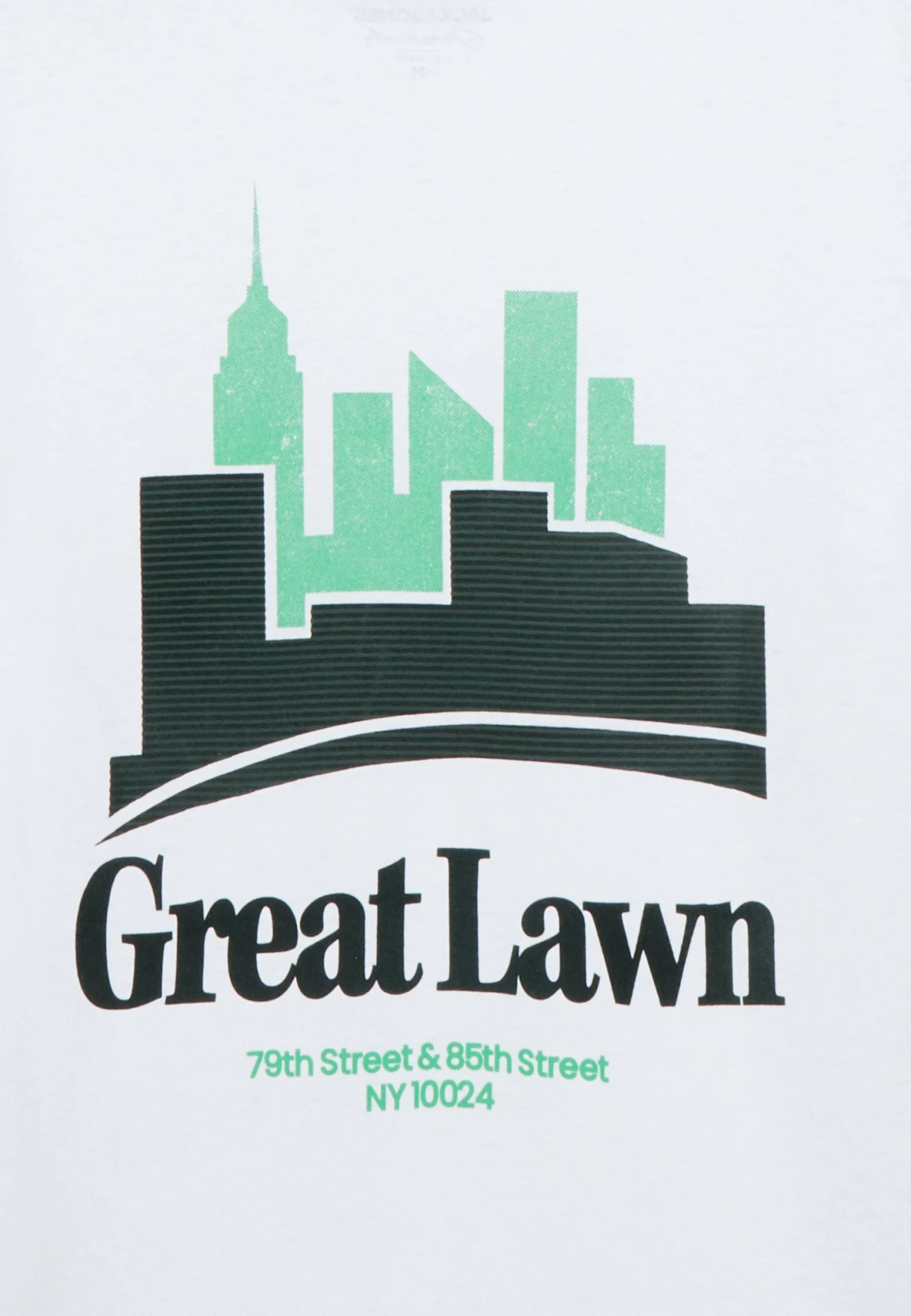 Jack & Jones Jordalston Graphic Tee Crew Neck - Print T-Shirt - Bright White - Image 5