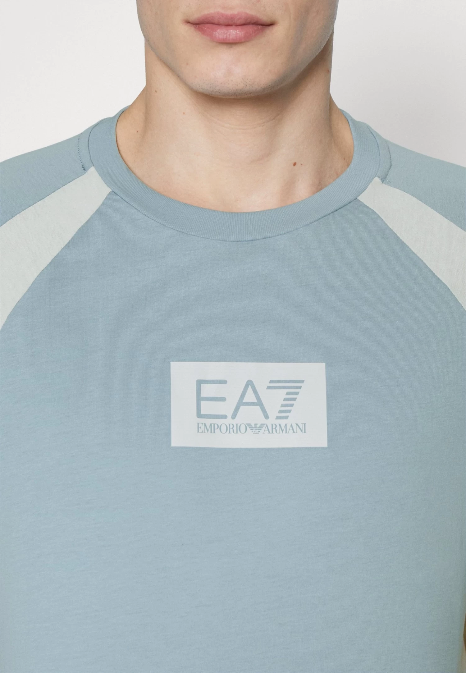 EA7 Emporio Armani Print T-Shirt - Light Blue - Image 6