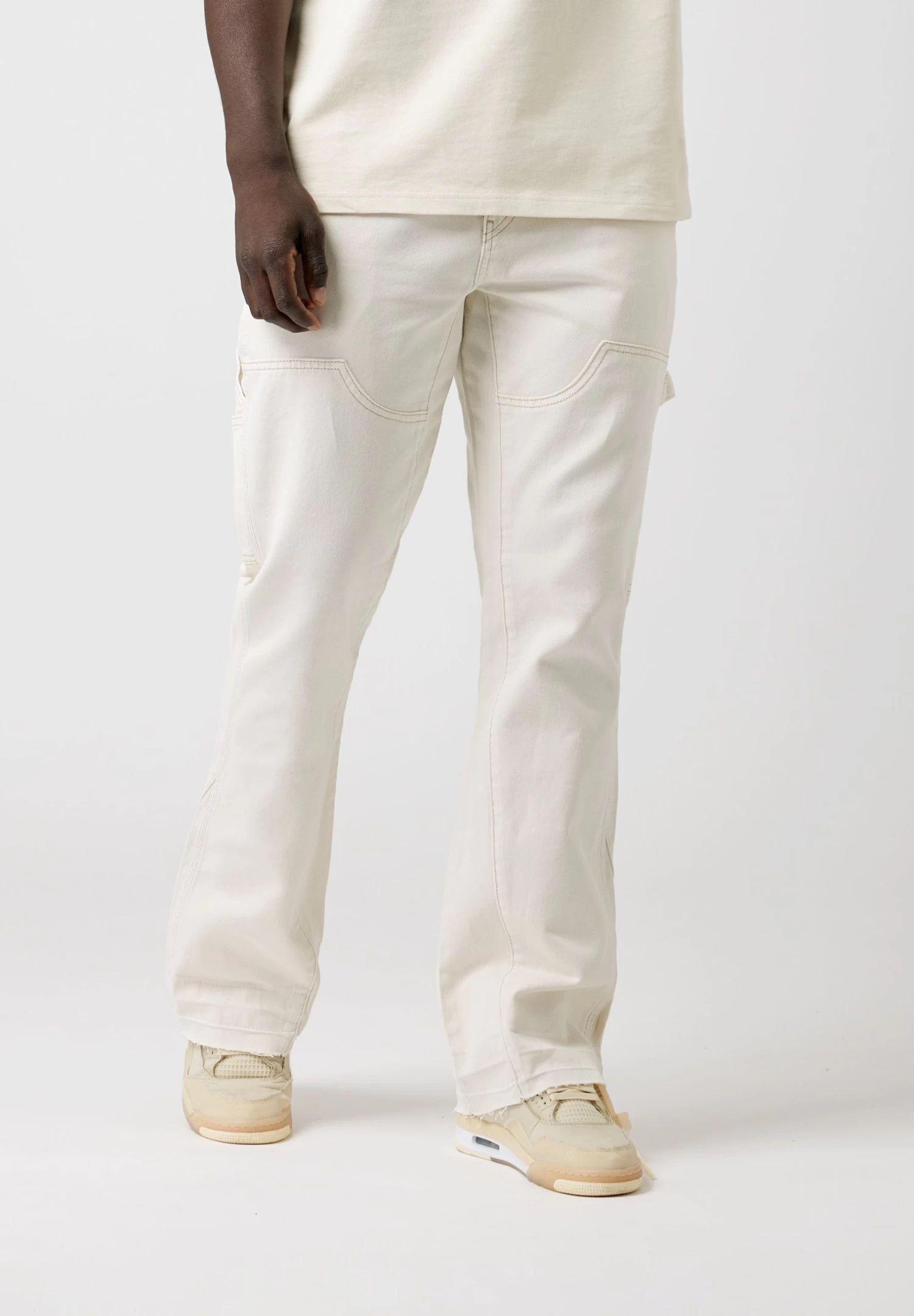 Contrast - Bootcut Jeans - White