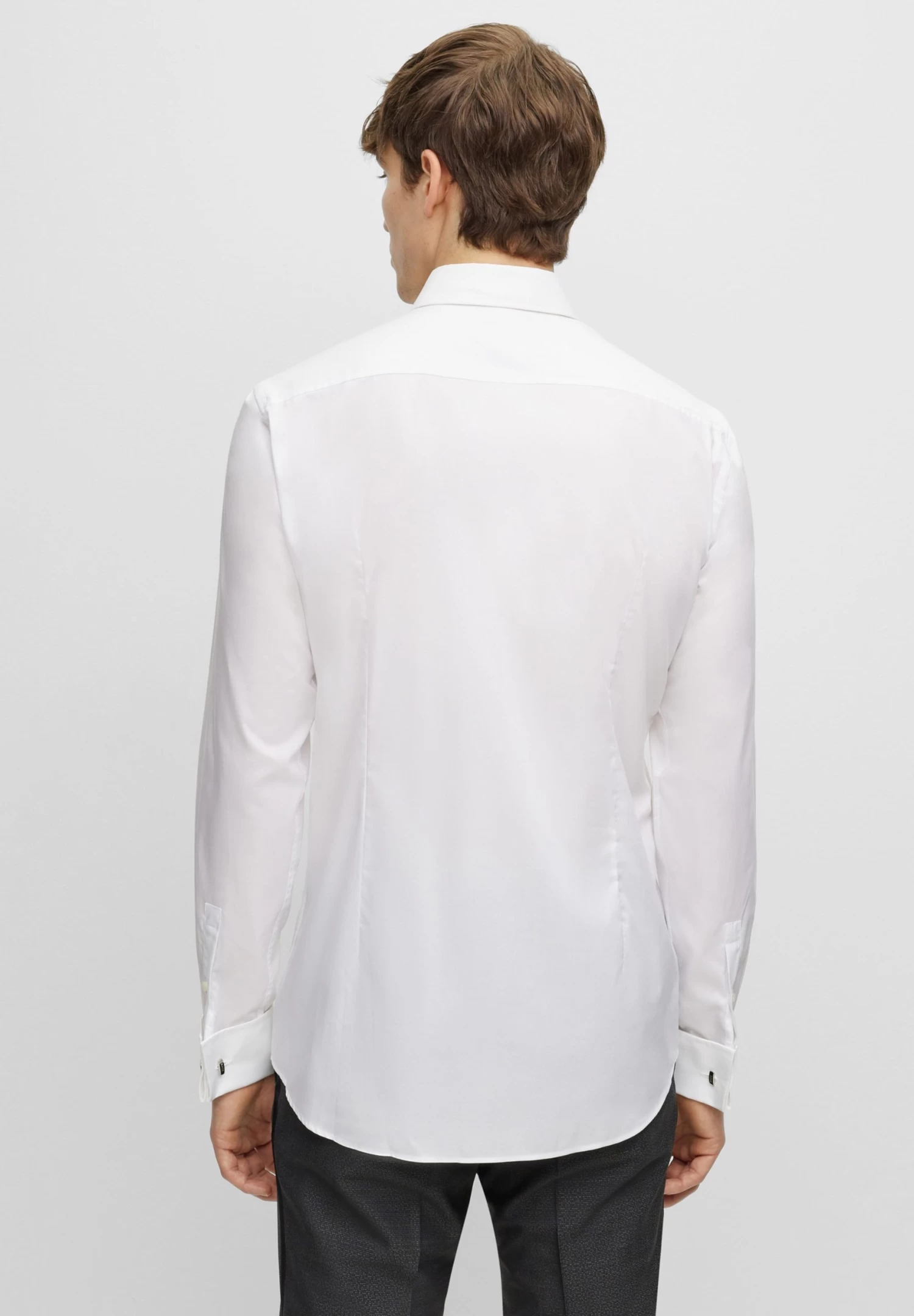 Boss H-Hank-Tux1-Dc - Formal Shirt - White - Image 3