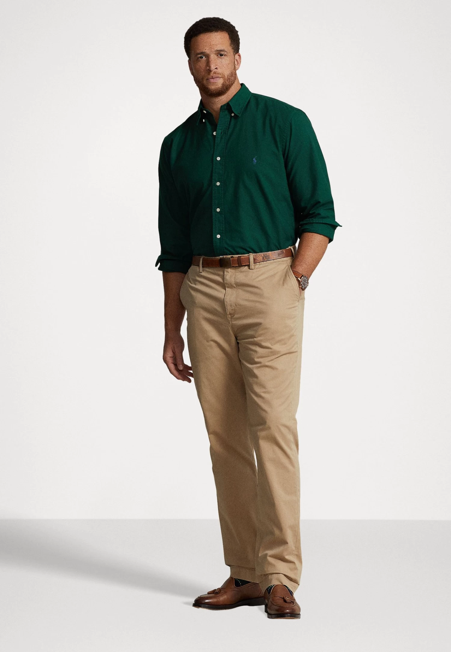 Long Sleeve Sport Shirt - Shirt - Hunt Club Green - Image 2