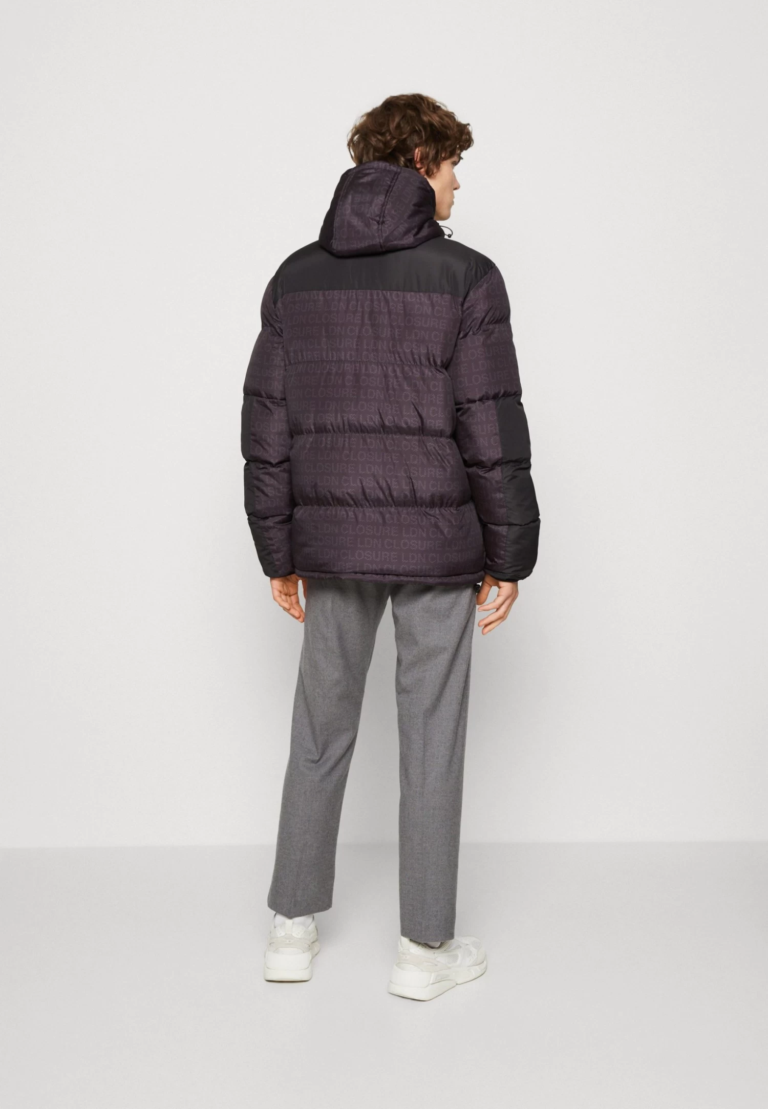 Panelled Logo - Winter Coat - Black - Image 3