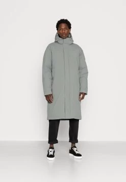 Revolution Long City Puffer - Winter Coat - Grey